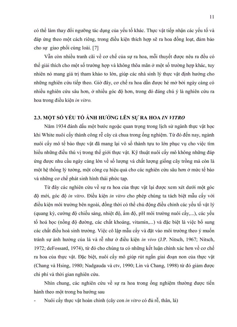 image for page Khảo sát sự ra hoa trong ống nghiệm cây dứa cạn Catharanthus roseus và dã yên thảo Petunia hybrida