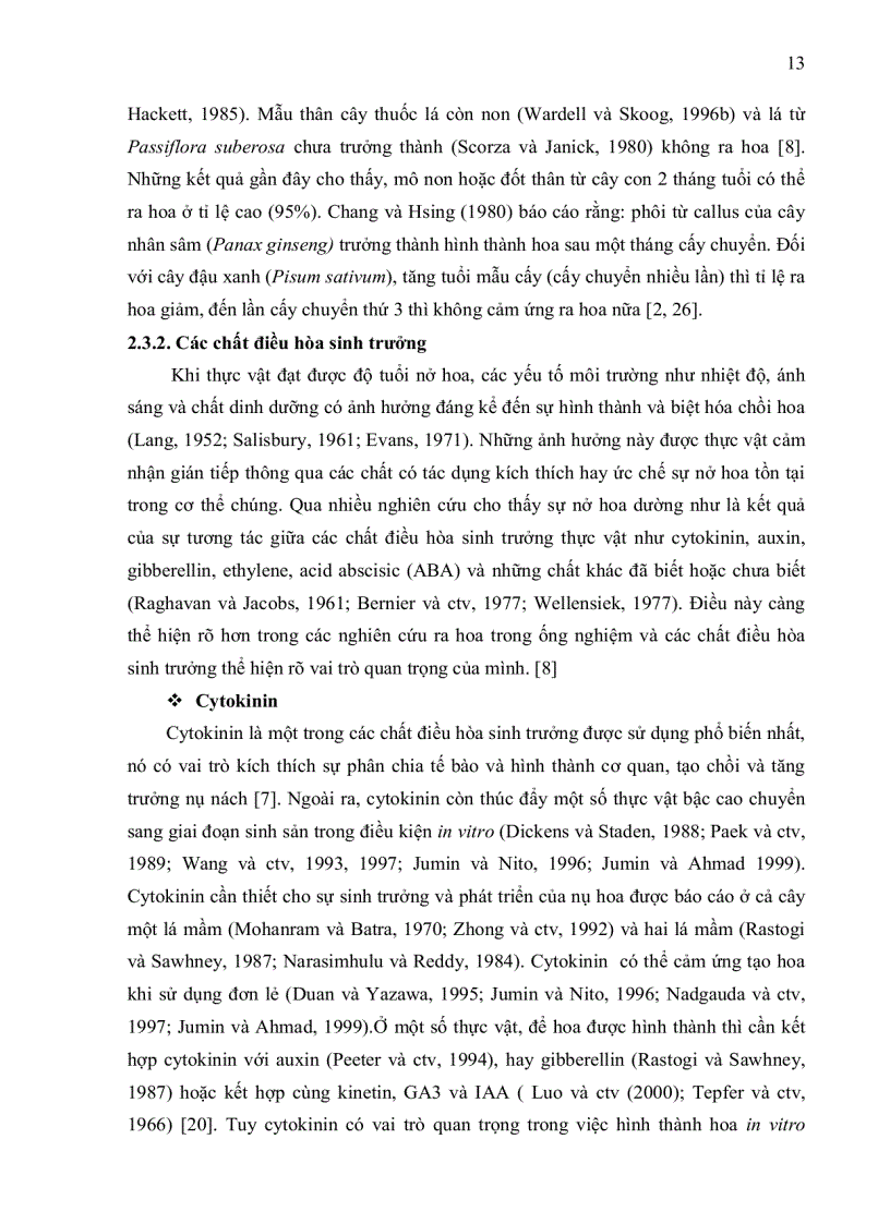 image for page Khảo sát sự ra hoa trong ống nghiệm cây dứa cạn Catharanthus roseus và dã yên thảo Petunia hybrida