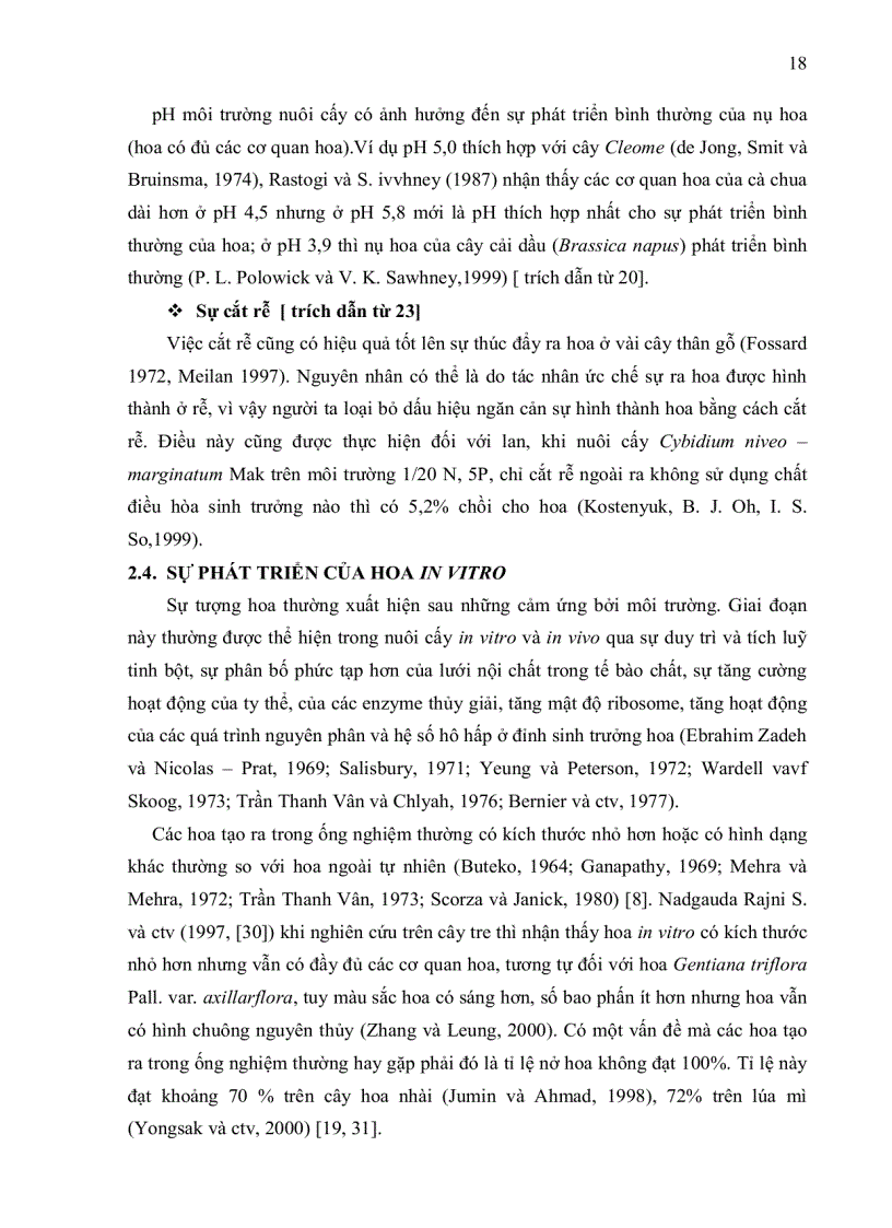 image for page Khảo sát sự ra hoa trong ống nghiệm cây dứa cạn Catharanthus roseus và dã yên thảo Petunia hybrida