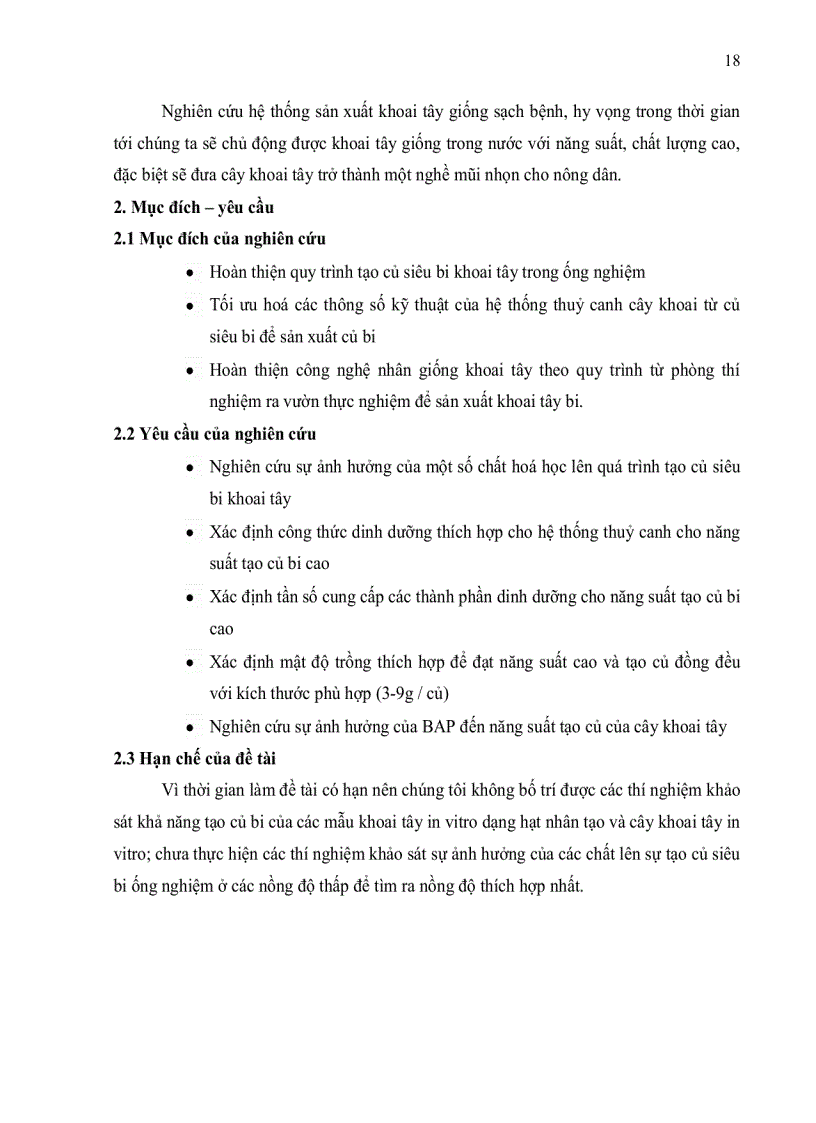 image for page Góp phần nghiên cứu thiết lập quy trình sản xuất củ bi giống khoai tây từ củ siêu bi in vitro