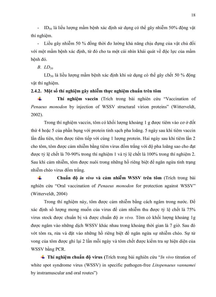 image for page Bước đầu khảo sát quá trình phát sinh bệnh pathogenesis của virus đốm trắng White Spot Syndrome Virus WSSV trên tôm sú Penaeus mondon sử dụng mô hình gây nhiễm thực nghiệm chuẩn