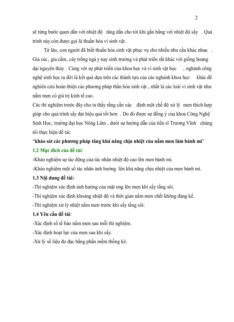 image for page Khảo sát ccác phương pháp tăng khả năng chịu nhiệt của nấm men làm bánh mì