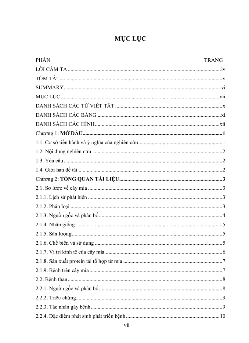image for page Xây dựng qui trình PCR phát hiện nấm Ustilago scitaminea gây bệnh than trên mía