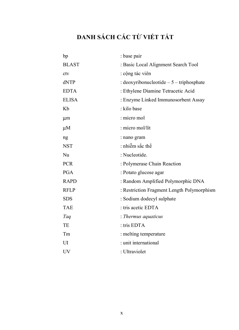 image for page Xây dựng qui trình PCR phát hiện nấm Ustilago scitaminea gây bệnh than trên mía