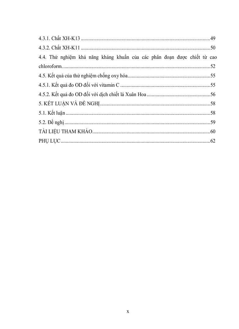 image for page Xây dựng quy trình kỹ thuật tách chiết khảo sát tính kháng khuẩn và khả năng chống oxy hóa của một số hợp ch ất thứ cấp từ lá Xuân Hoa Pseudranthemum palatiferum