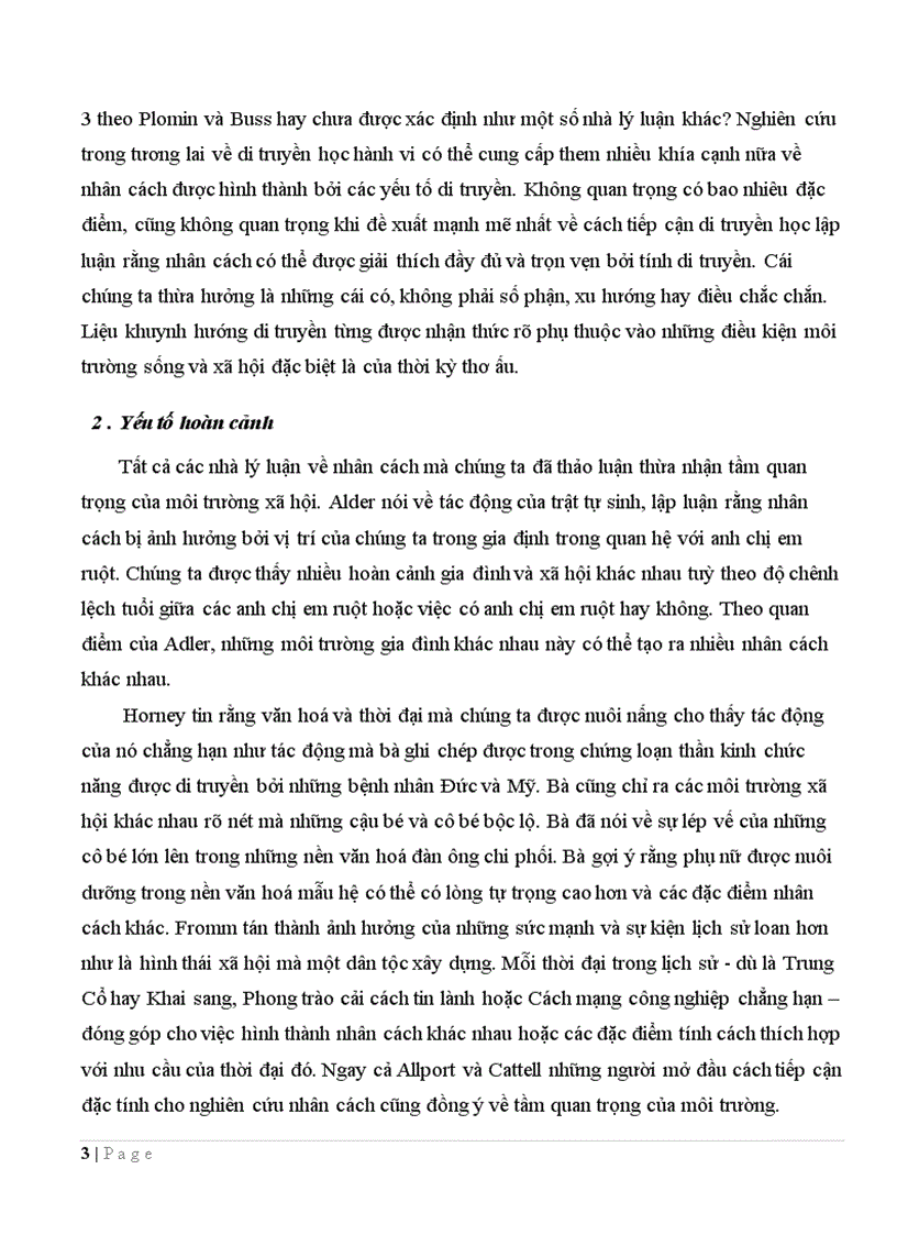 image for page Tâm lý học đại cương các yếu tố hình thành nên nhân cách