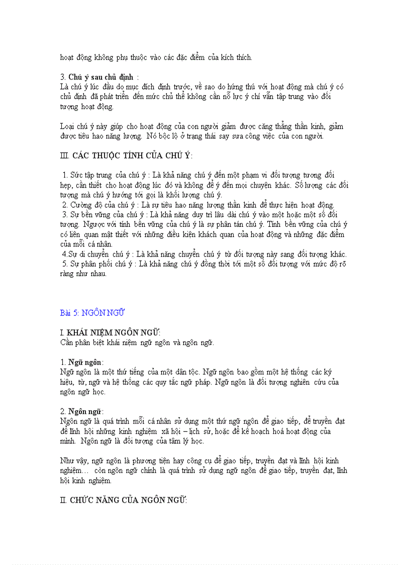 image for page Đề cương ôn tập môn Tâm Lý Học Đại Cuơng