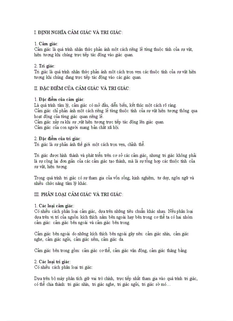 image for page Đề cương ôn tập môn Tâm Lý Học Đại Cuơng