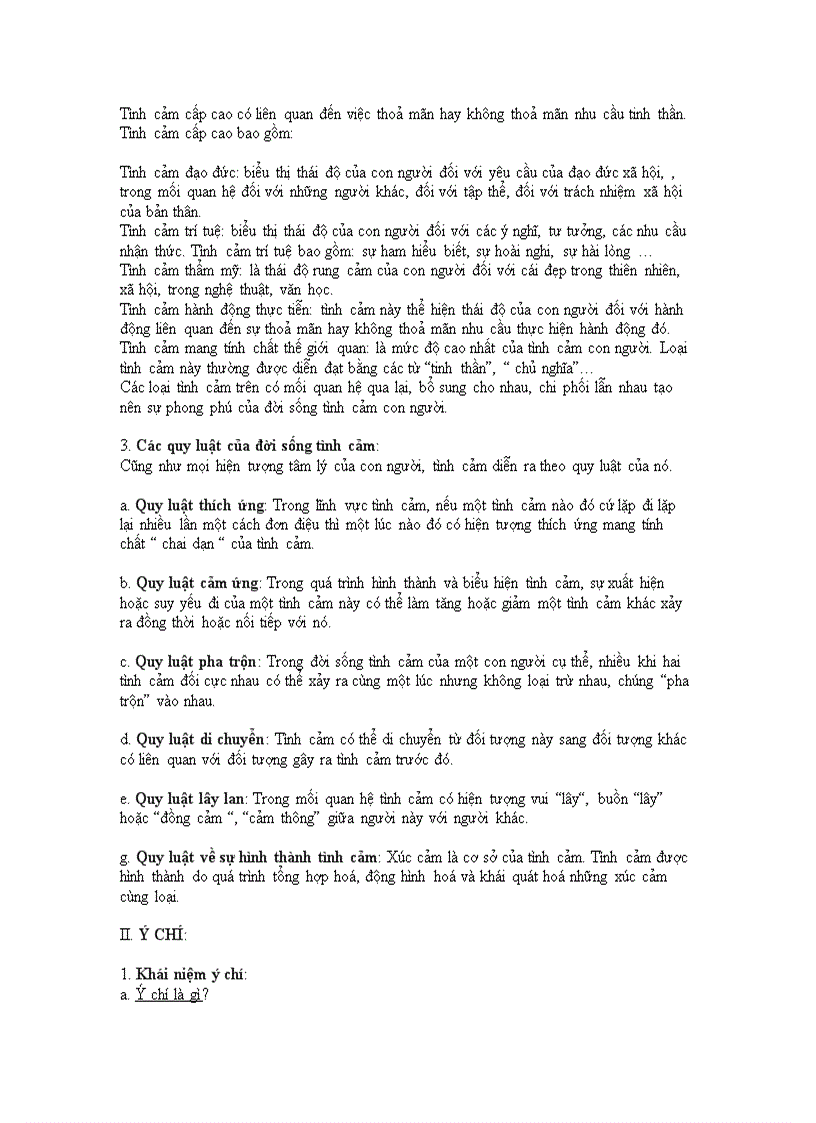 image for page Đề cương ôn tập môn Tâm Lý Học Đại Cuơng