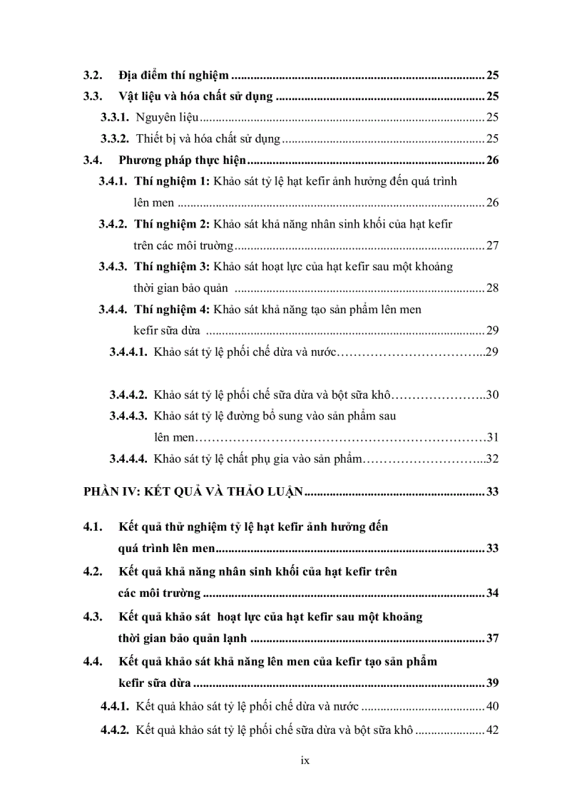 image for page Bước đầu nghiên cứu khả năng nhân sinh khối của hạt kefir kefir grains và ứng dụng hạt kefir trong chế biến kefir sữa dừa