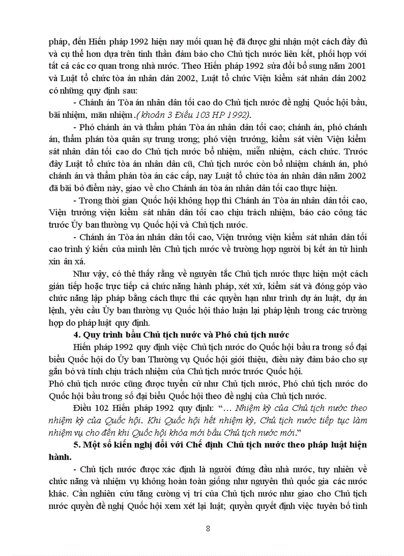 image for page Học kỳ luật hiến pháp phân tích chế định chủ tịch nước theo pháp luật hiện hành 8 điểm