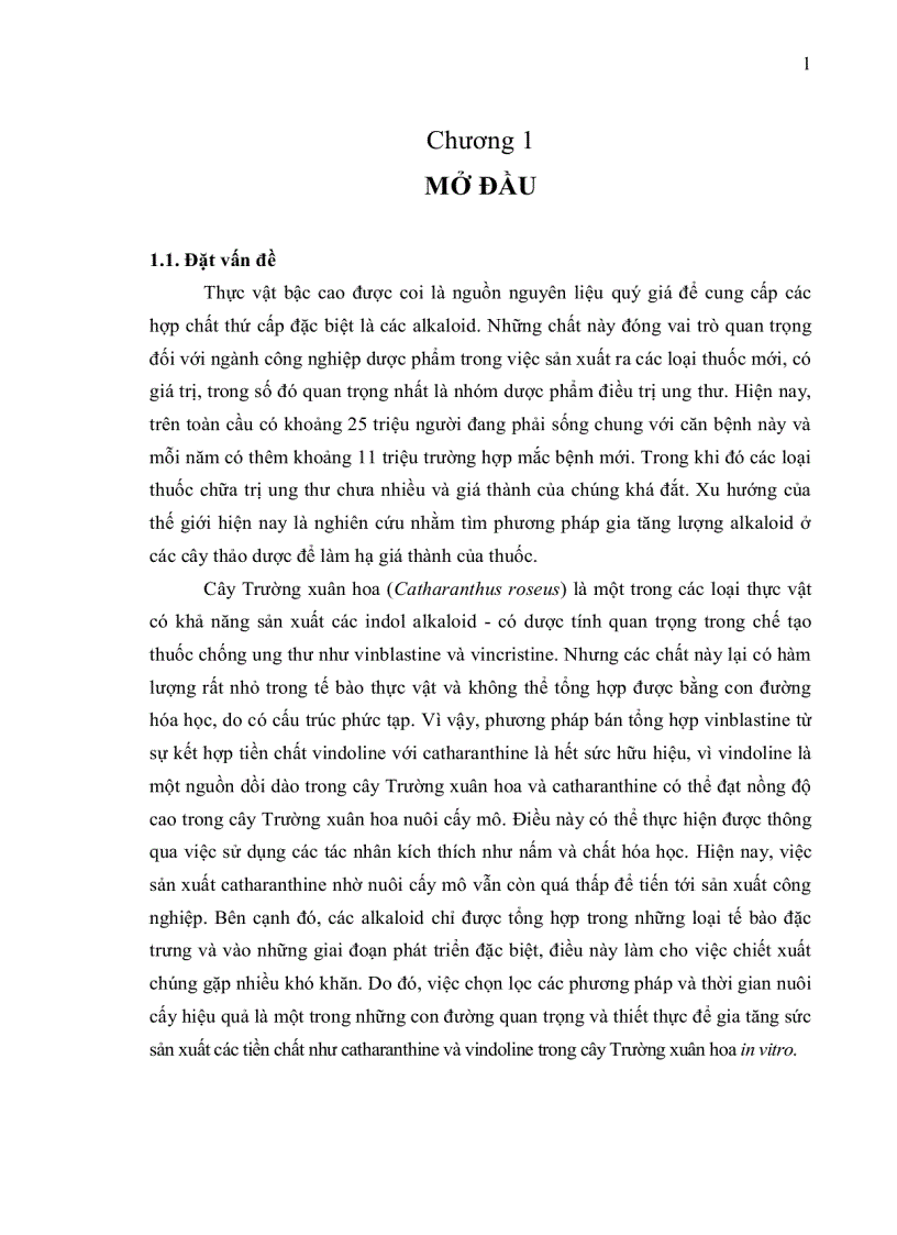 image for page Khảo sát sự tác động của IAA NAA lên sự sinh trưởng và sinh tổng hợp alkaloid của cây Trường xuân hoa Catharanthus roseus in vitro