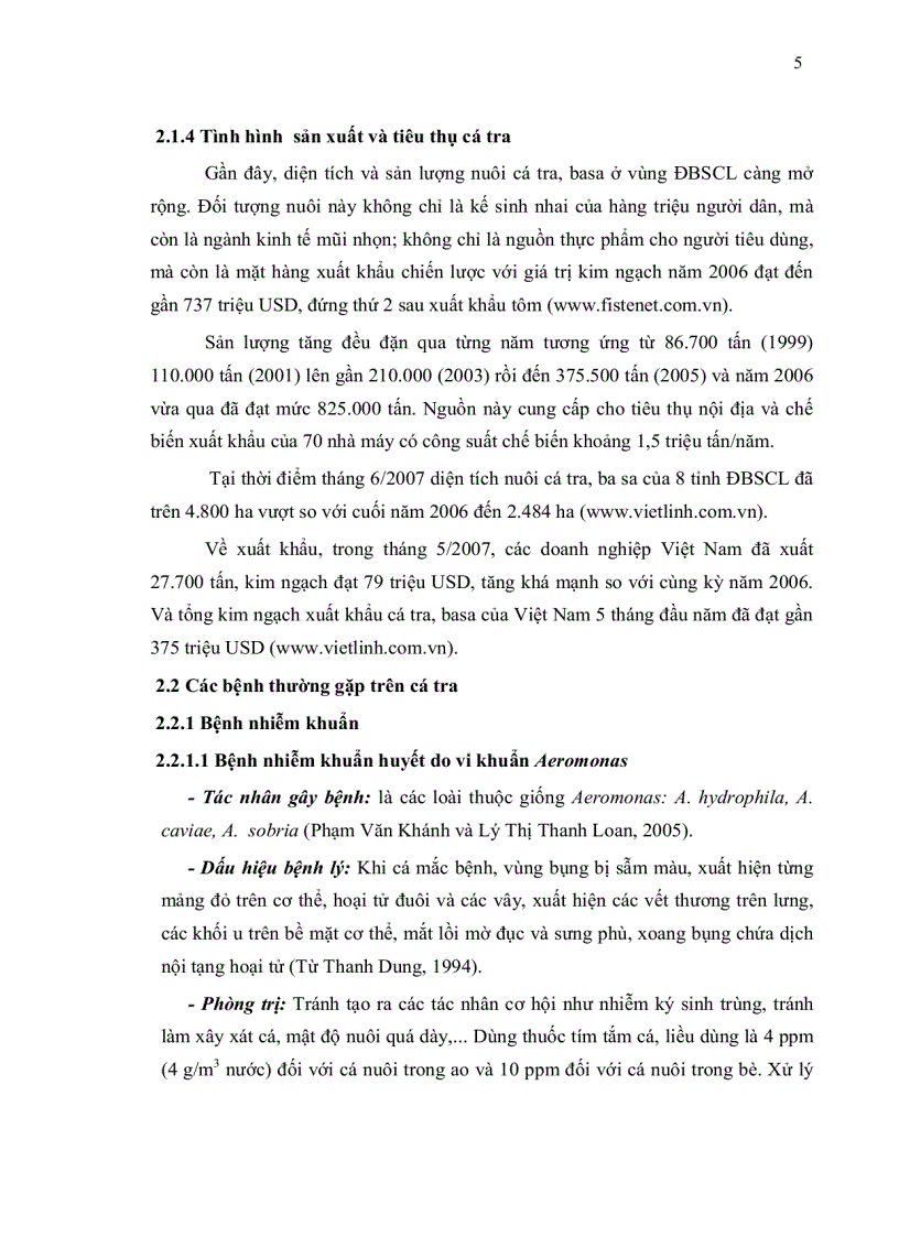 image for page Xác định tính sinh miễn dịch và hiệu quả của các loại vacxin từ vi khuẩn Edwardsiella ictaluri phân lập trên cá tra tại các vùng địa lý vào các thời điểm khác nhau thuộcĐBSCL