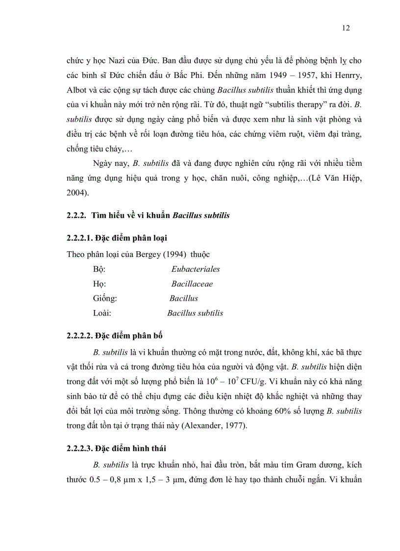 image for page Phân lập vi khuẩn bacillus subtilis từ đất và khảo sát tính đối kháng với vi khuẩn e Coli gây bệnh tiêu chảy trên heo
