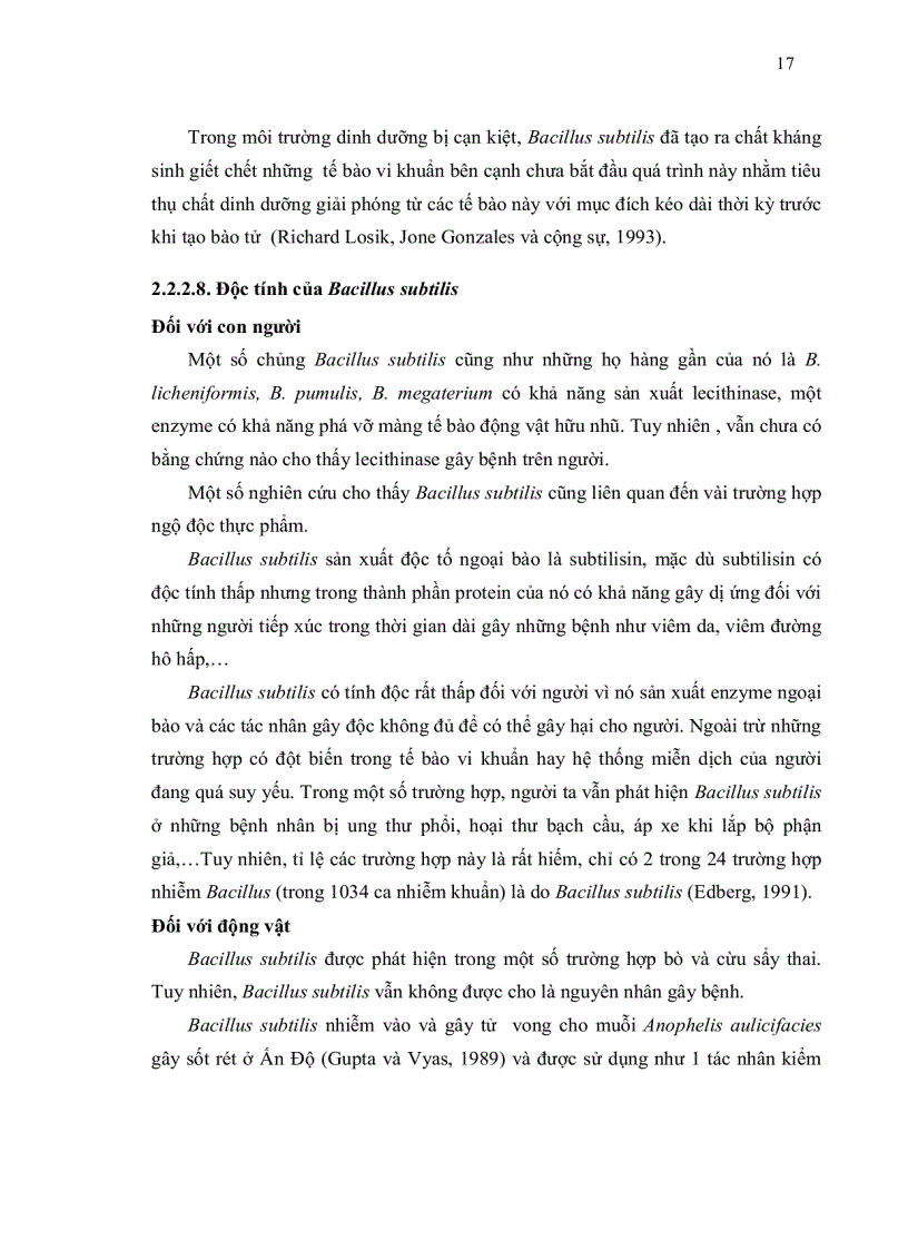 image for page Phân lập vi khuẩn bacillus subtilis từ đất và khảo sát tính đối kháng với vi khuẩn e Coli gây bệnh tiêu chảy trên heo