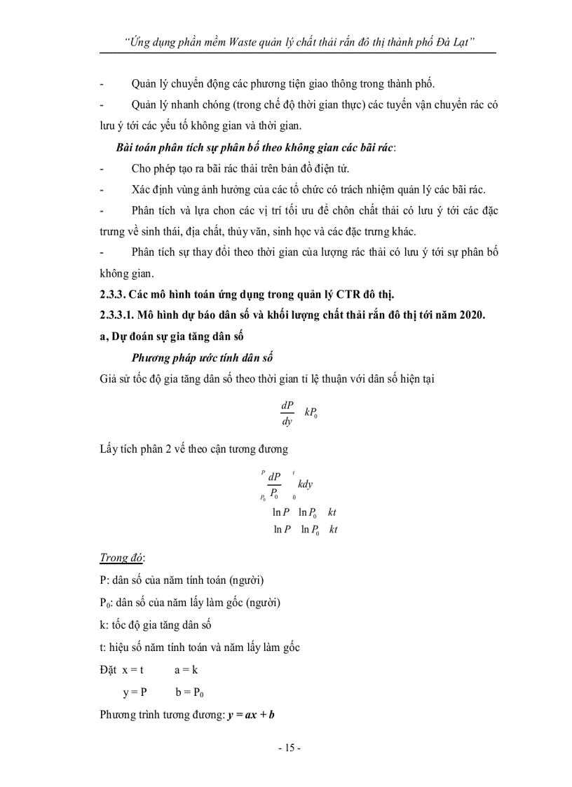 image for page Ứng dụng phần mềm Waste quản lý chất thải rắn đô thị thành phố Đà Lạt