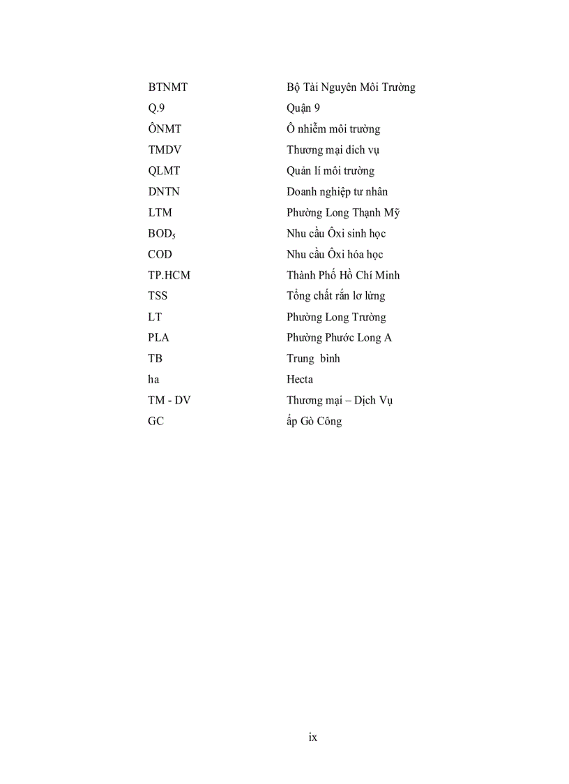 image for page Ứng Dụng Phương Pháp Mô Hình Đánh Gía Thiệt Hại Về Kinh Tế Do Ô Nhiễm Môi Trường Nước Mặt Lấy Quận 9 Thành Phố Hồ Chí Minh Làm Ví Dụ Nghiên Cứu