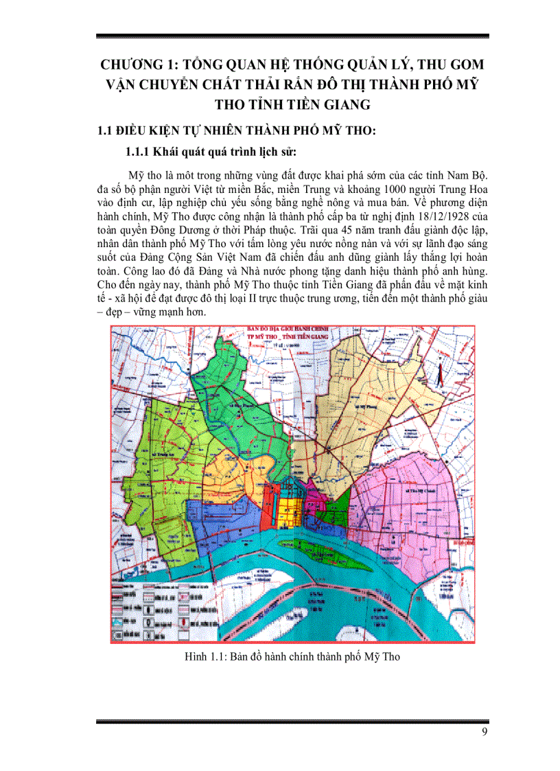 image for page Quản lí chất thải rắn sinh hoạt cho thành phố mỹ tho tỉnh tiền giang bằng công cụ tin học