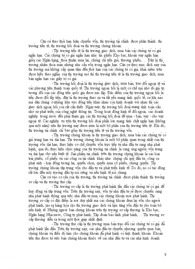 image for page Tổng quan về thị trường tài chính thực trạng và giải pháp