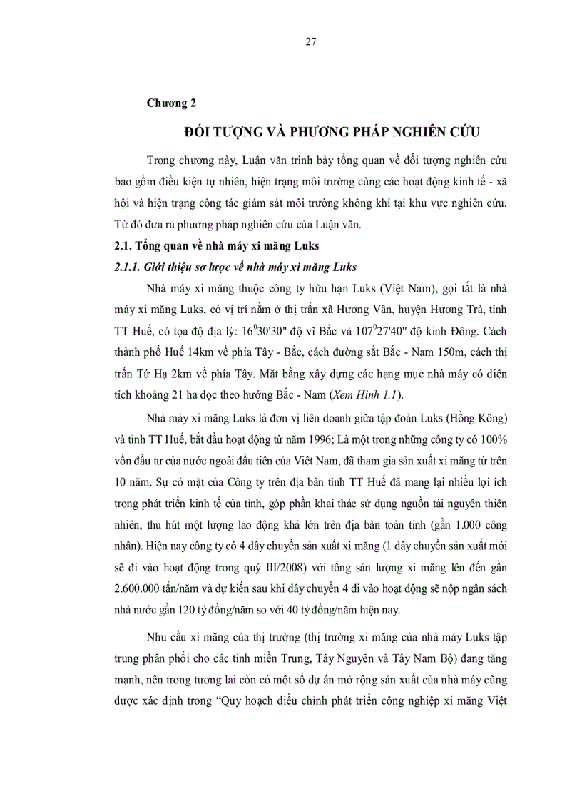 image for page Ứng dụng hệ thống thông tin địa lý gis và mô hình toán đánh giá chất lượng không khí tại nhà máy xi măng thuộc công ty hữu hạn xi măng luks việt nam