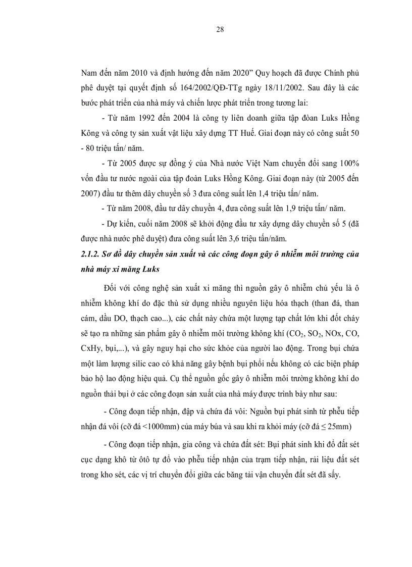image for page Ứng dụng hệ thống thông tin địa lý gis và mô hình toán đánh giá chất lượng không khí tại nhà máy xi măng thuộc công ty hữu hạn xi măng luks việt nam