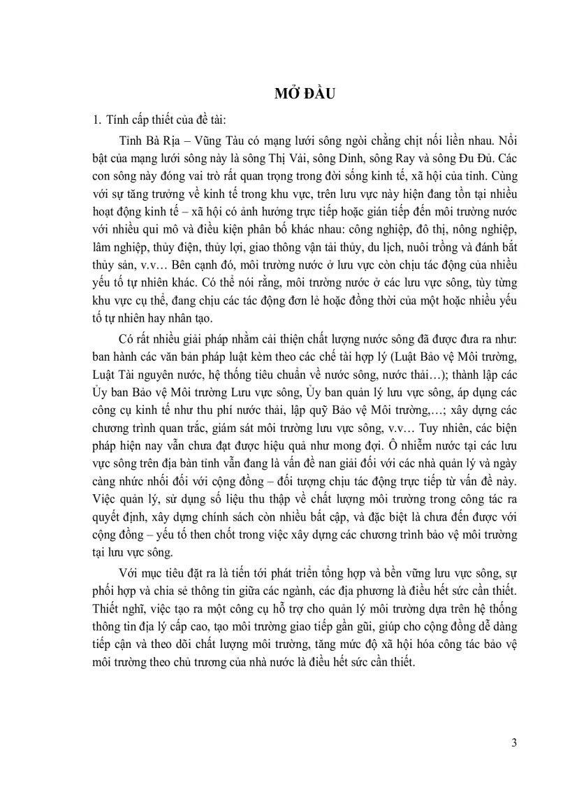 image for page Nghiên cứu xây dựng công cụ GIS đánh giá chất lượng môi trường nước mặt dựa trên số liệu quan trắc áp dụng cho tỉnh Bà Rịa Vũng Tàu