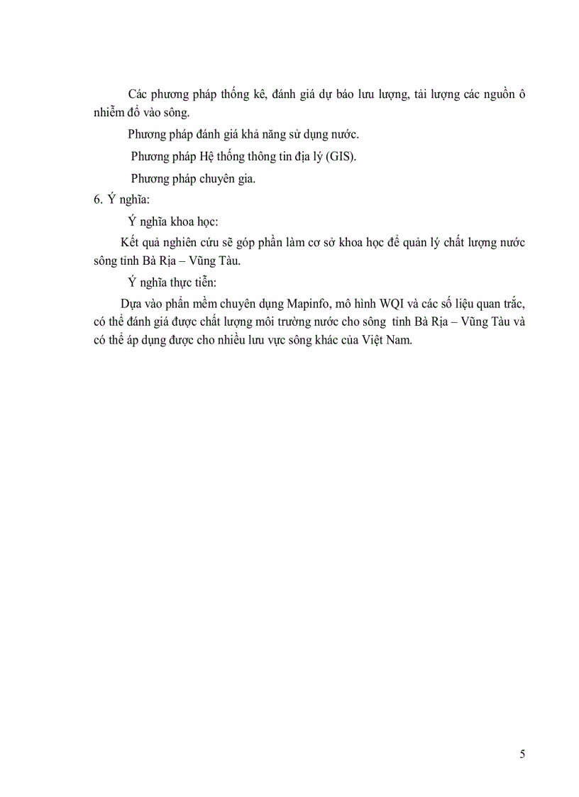 image for page Nghiên cứu xây dựng công cụ GIS đánh giá chất lượng môi trường nước mặt dựa trên số liệu quan trắc áp dụng cho tỉnh Bà Rịa Vũng Tàu