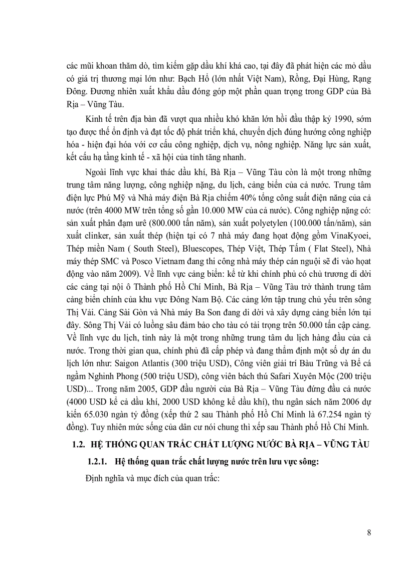 image for page Nghiên cứu xây dựng công cụ GIS đánh giá chất lượng môi trường nước mặt dựa trên số liệu quan trắc áp dụng cho tỉnh Bà Rịa Vũng Tàu