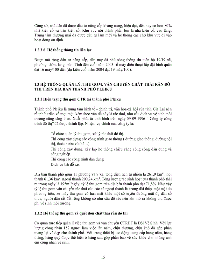 image for page Ứng dụng gis hỗ trợ công tác quản lý chất thải rắn đô thị tại thành phố pleiku gia lai