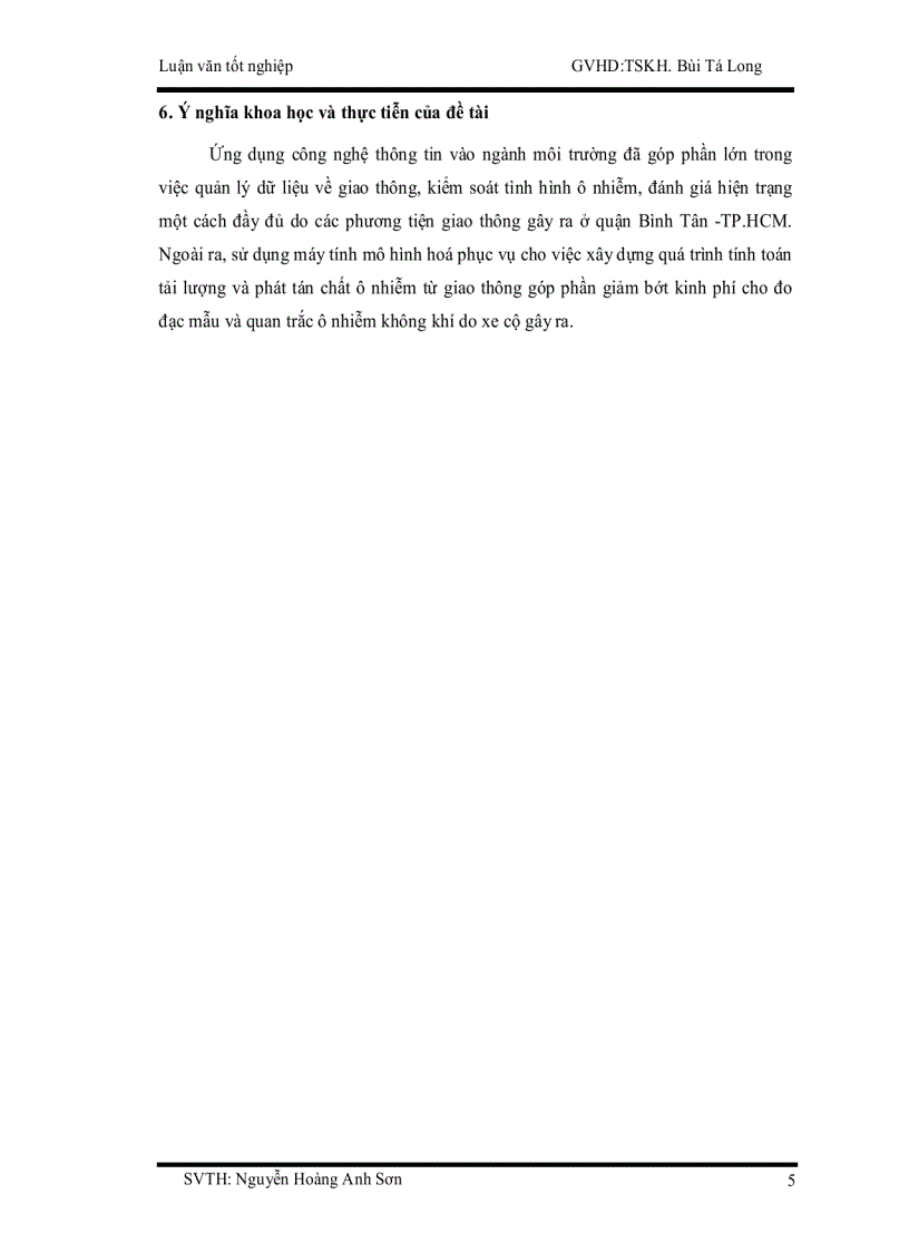 image for page Ứng dụng phần mềm mô hình car đánh giá ô nhiễm không khí do giao thông trên địa bàn quận bình tân tp hcm