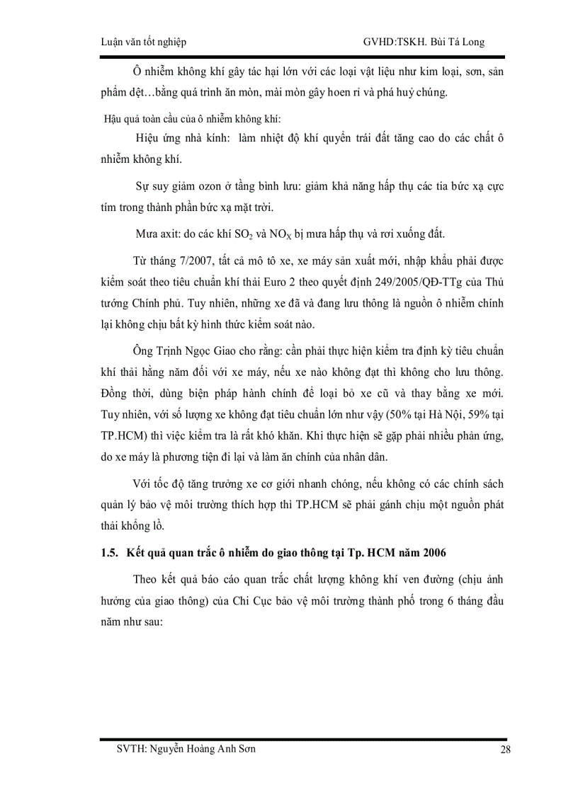 image for page Ứng dụng phần mềm mô hình car đánh giá ô nhiễm không khí do giao thông trên địa bàn quận bình tân tp hcm
