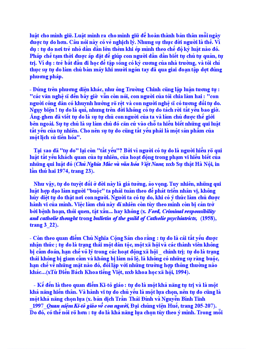 image for page Tự do theo sách giáo lý công giáo
