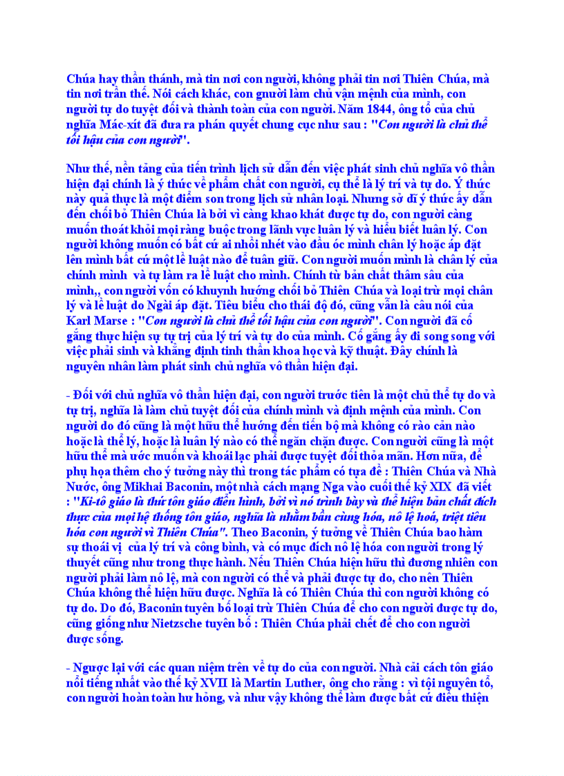 image for page Tự do theo sách giáo lý công giáo