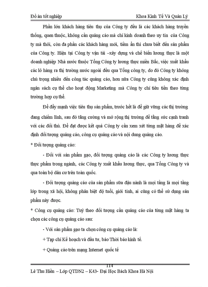 image for page Phân tích tình hình tiêu thụ sản phẩm và xây dựng một số giải pháp nhằm đẩy mạnh tiêu thụ sản phẩm của Công ty vận tải xây dựng và chế biến lương thực Vĩnh Hà