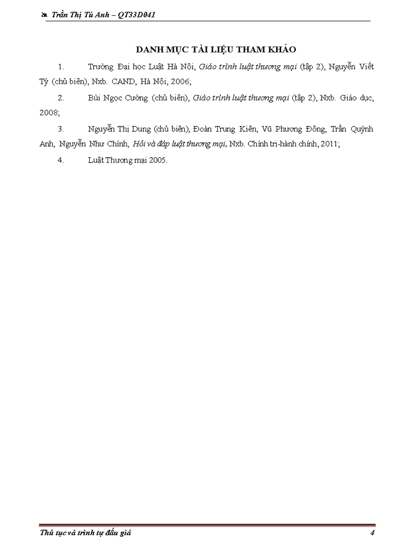 image for page Trình tự thủ tục bán đấu giá hàng hóa