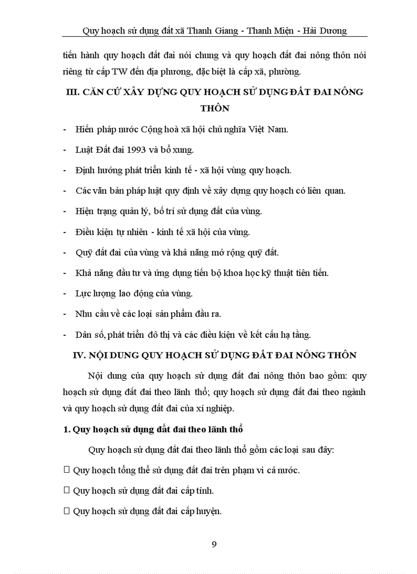 image for page Quy hoạch sử dụng đất đai Xã Thanh Giang huyện Thanh Miện tỉnh Hải Dương giai đoạn 2010 2015
