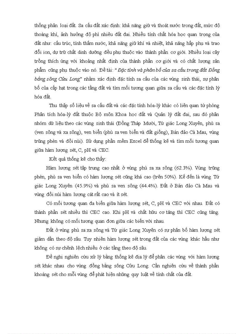 image for page Đặc tính và phân bố của sa cấu trong đất Đồng bằng sông Cửu Long