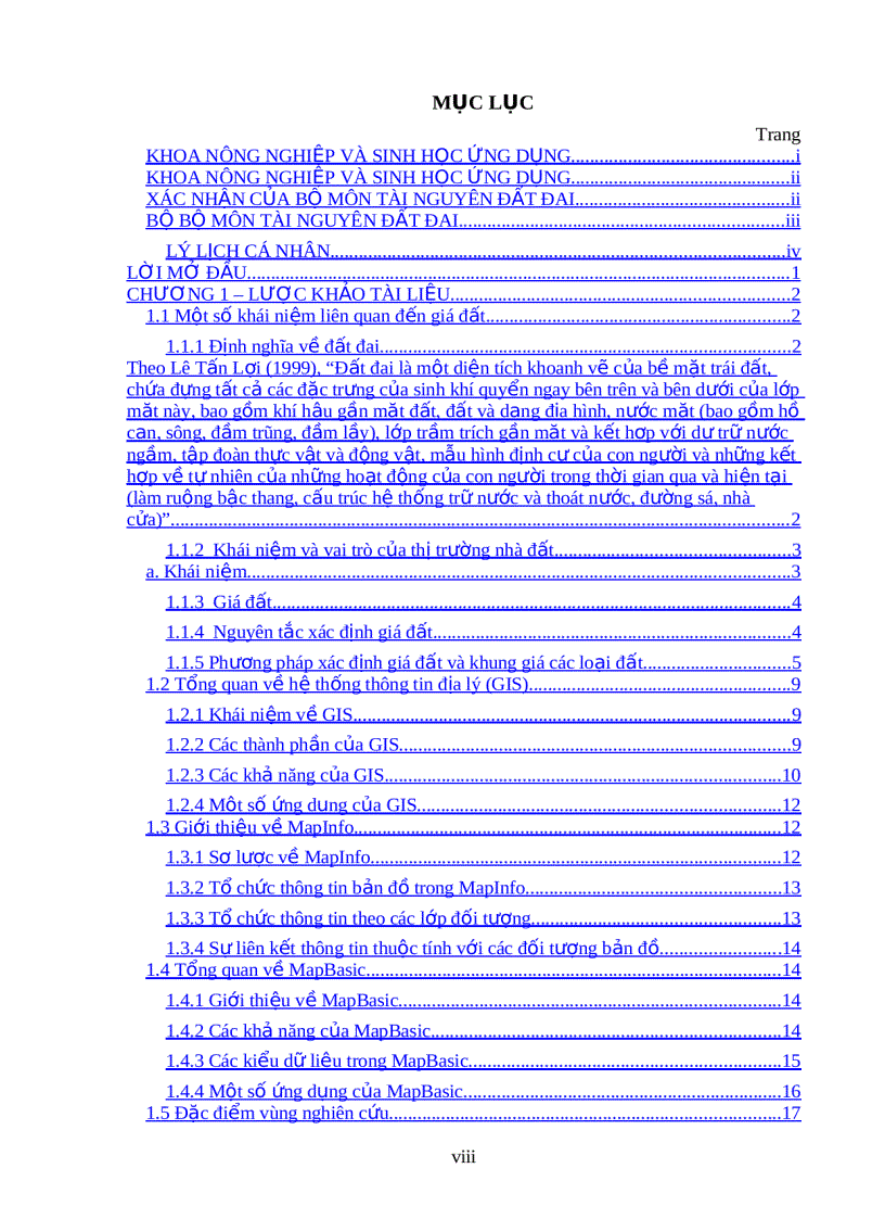image for page Ứng dụng hệ thống thông tin địa lý gis quản lý giá đất phường an hòa quận ninh kiều thành phố cần thơ