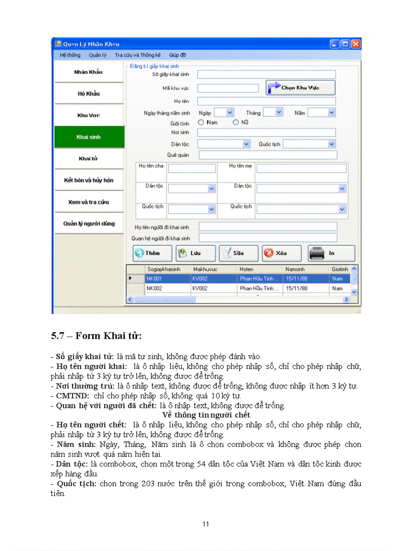 image for page Quản lý hộ khẩu Phân tích và Code