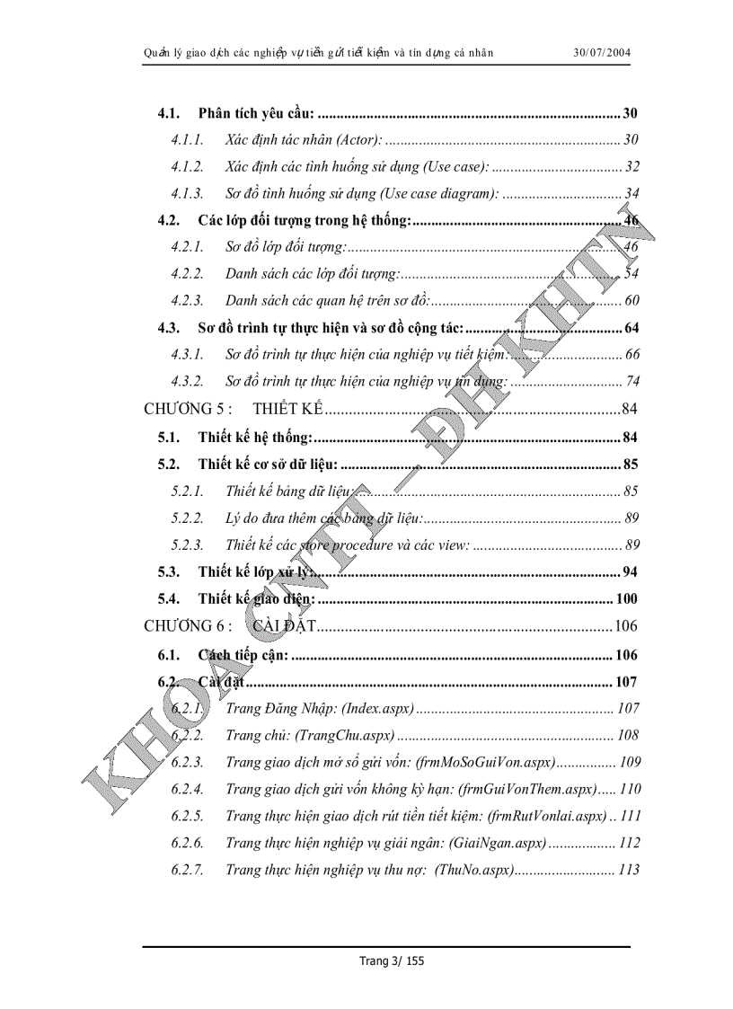 image for page Phân tích và thiết kế hệ thống Quàn lý giao dịch tiền gửi tiết kiệm