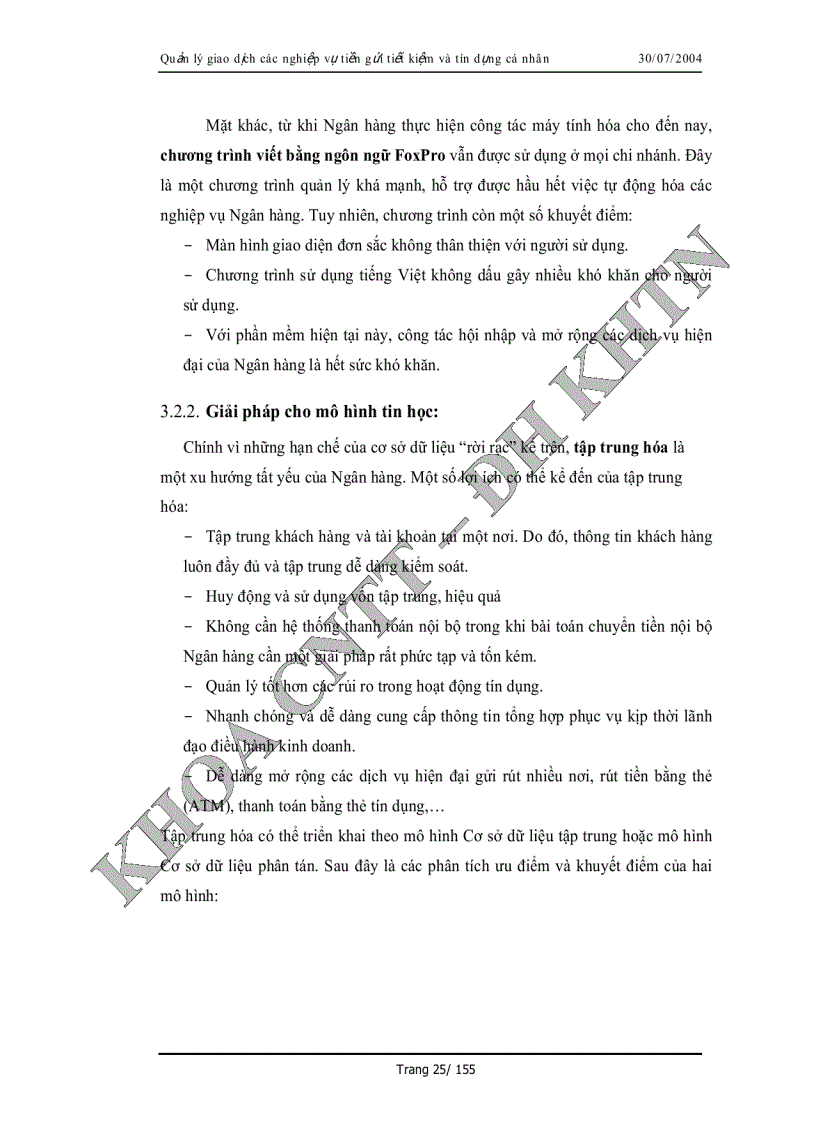 image for page Phân tích và thiết kế hệ thống Quàn lý giao dịch tiền gửi tiết kiệm