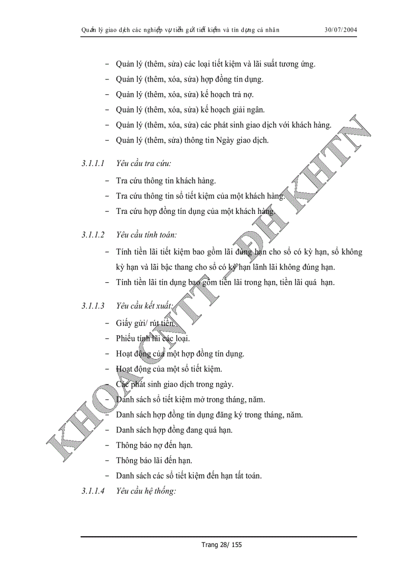 image for page Phân tích và thiết kế hệ thống Quàn lý giao dịch tiền gửi tiết kiệm