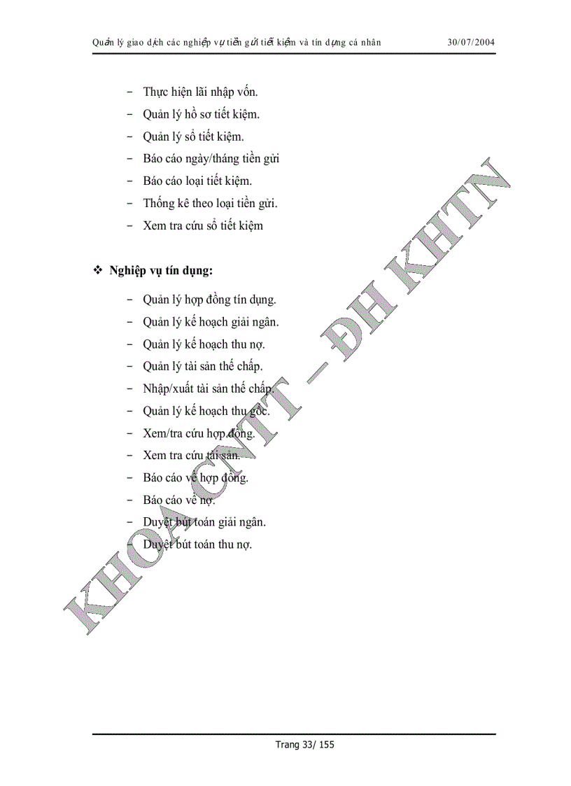 image for page Phân tích và thiết kế hệ thống Quàn lý giao dịch tiền gửi tiết kiệm