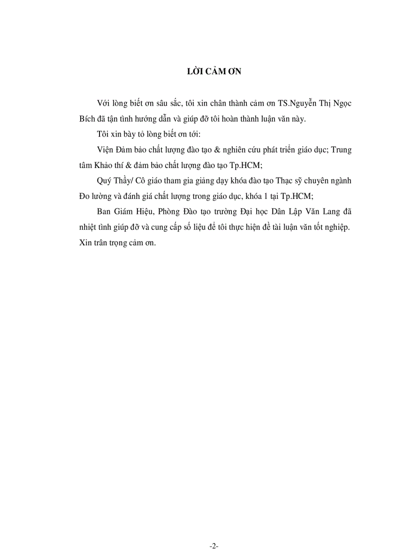 image for page Tác động của việc lấy ý kiến phản hồi từ sinh viên tới hoạt động giảng dạy tại trường Đại học Dân lập Văn Lang