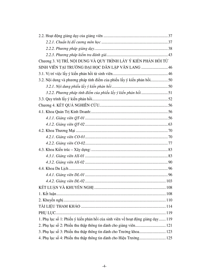 image for page Tác động của việc lấy ý kiến phản hồi từ sinh viên tới hoạt động giảng dạy tại trường Đại học Dân lập Văn Lang