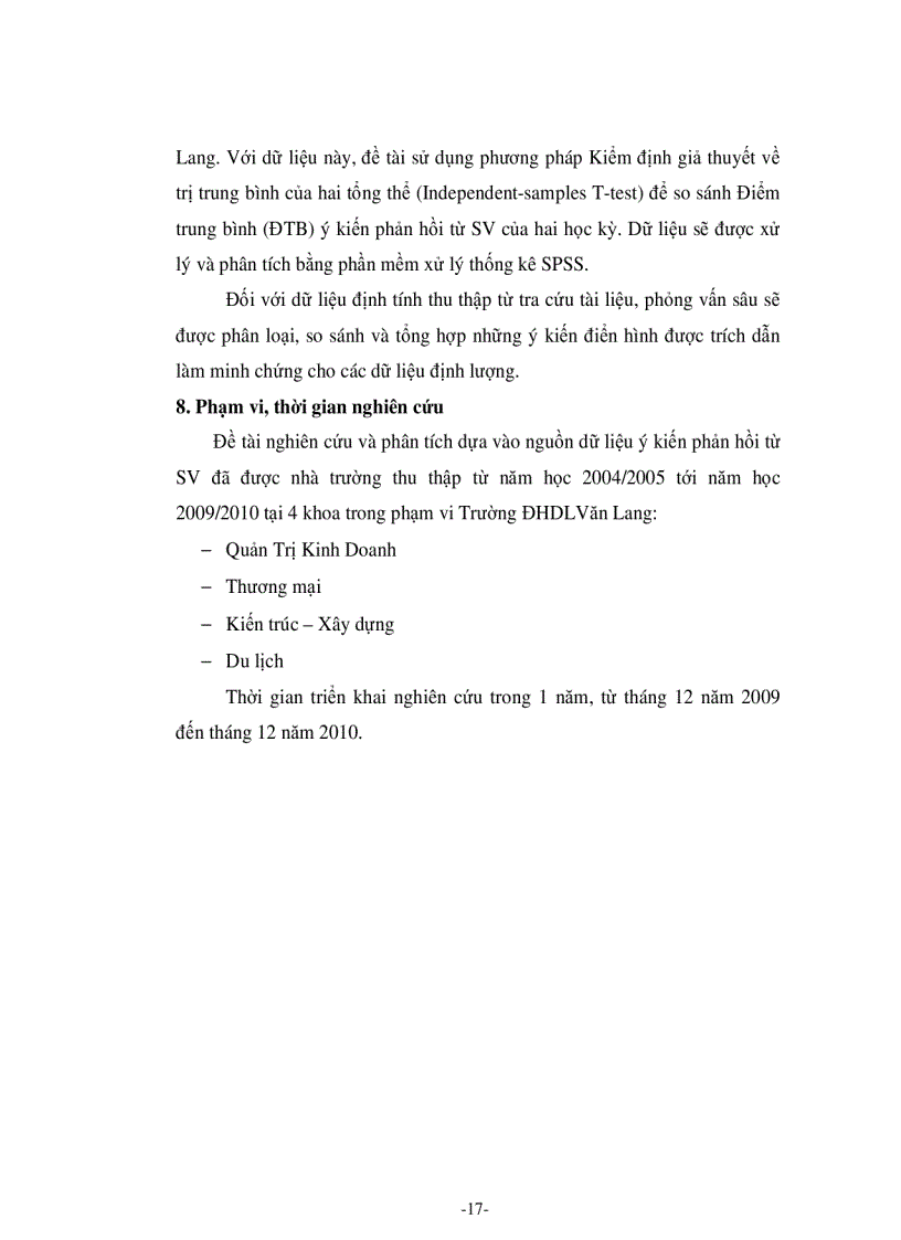 image for page Tác động của việc lấy ý kiến phản hồi từ sinh viên tới hoạt động giảng dạy tại trường Đại học Dân lập Văn Lang