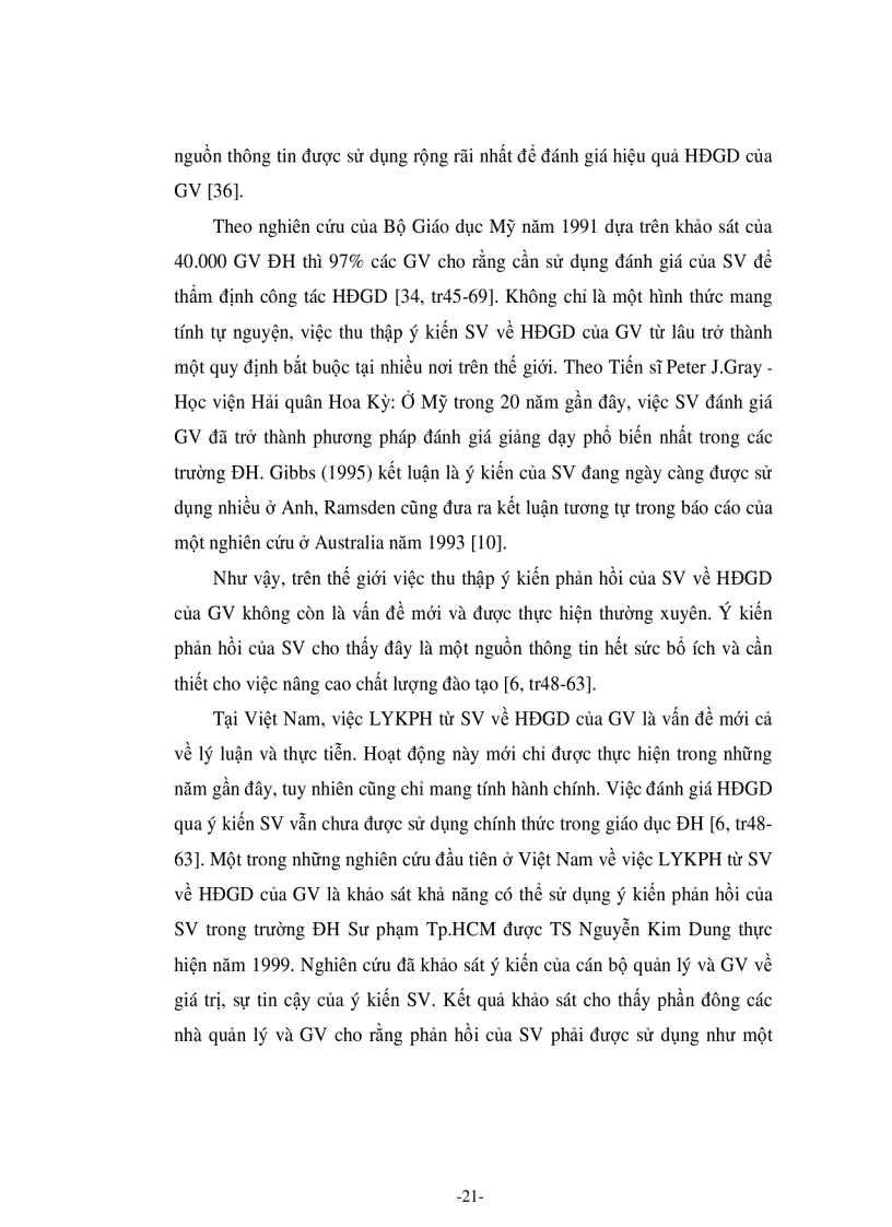 image for page Tác động của việc lấy ý kiến phản hồi từ sinh viên tới hoạt động giảng dạy tại trường Đại học Dân lập Văn Lang