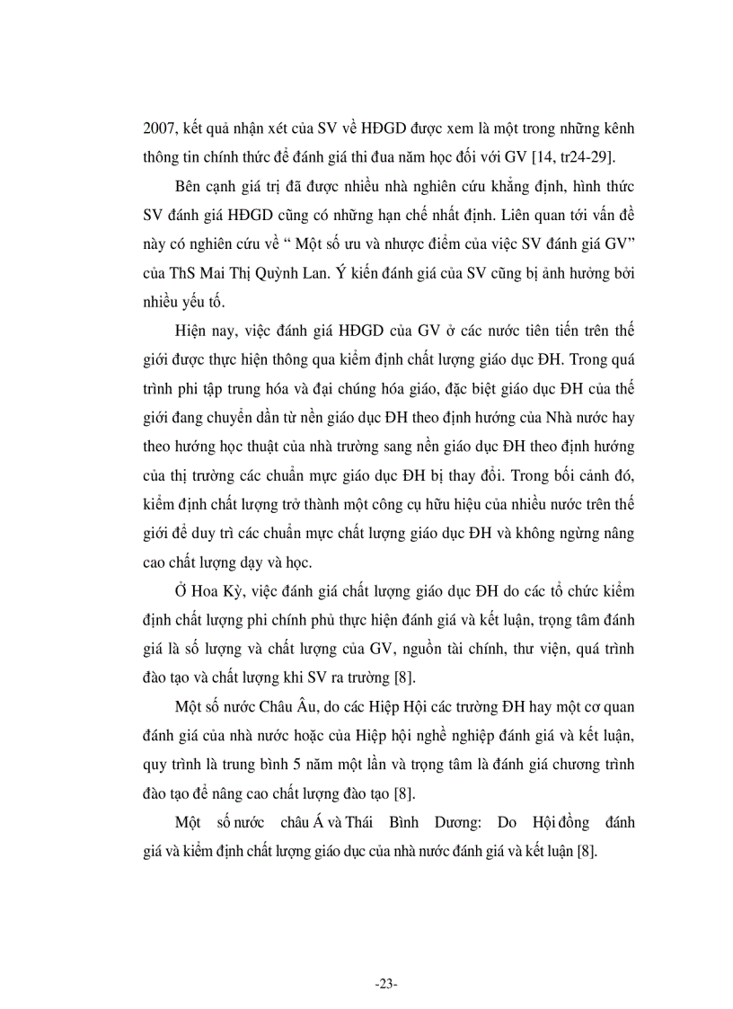 image for page Tác động của việc lấy ý kiến phản hồi từ sinh viên tới hoạt động giảng dạy tại trường Đại học Dân lập Văn Lang