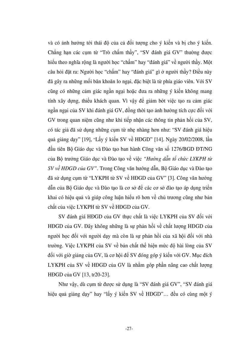 image for page Tác động của việc lấy ý kiến phản hồi từ sinh viên tới hoạt động giảng dạy tại trường Đại học Dân lập Văn Lang