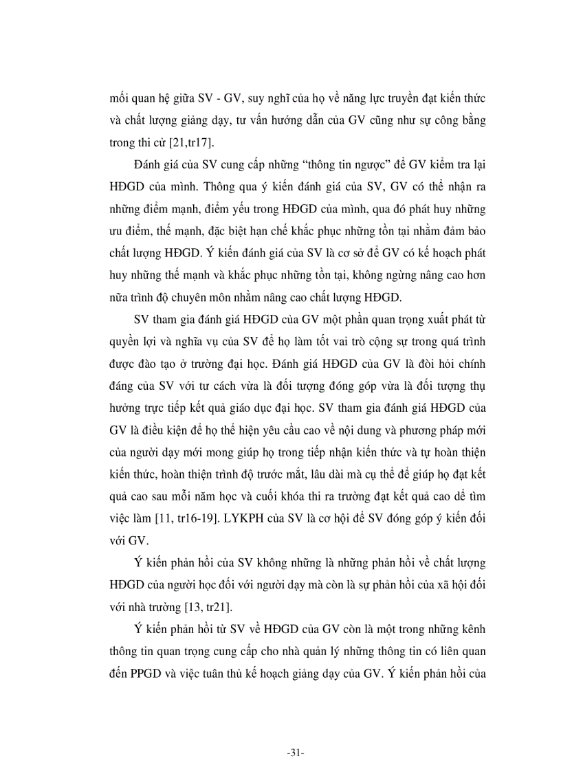 image for page Tác động của việc lấy ý kiến phản hồi từ sinh viên tới hoạt động giảng dạy tại trường Đại học Dân lập Văn Lang